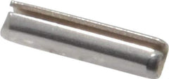 Made in USA - 3/32" Diam x 3/8" Long Slotted Spring Pin - Grade 420 Stainless Steel, Bright Finish - Apex Tool & Supply