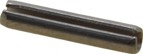Value Collection - 3/32" Diam x 1/2" Long Slotted Spring Pin - Grade 420 Stainless Steel, Bright Finish - Apex Tool & Supply