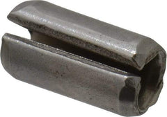 Made in USA - 1/8" Diam x 1/4" Long Slotted Spring Pin - Grade 420 Stainless Steel, Bright Finish - Apex Tool & Supply