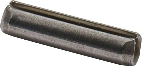 Made in USA - 1/8" Diam x 1/2" Long Slotted Spring Pin - Grade 420 Stainless Steel, Bright Finish - Apex Tool & Supply