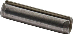 Made in USA - 1/8" Diam x 1/2" Long Slotted Spring Pin - Grade 420 Stainless Steel, Bright Finish - Apex Tool & Supply