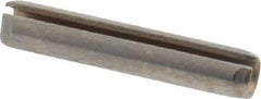 Made in USA - 1/8" Diam x 11/16" Long Slotted Spring Pin - Grade 420 Stainless Steel, Bright Finish - Apex Tool & Supply