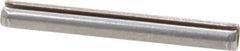 Made in USA - 1/8" Diam x 1-1/8" Long Slotted Spring Pin - Grade 420 Stainless Steel, Bright Finish - Apex Tool & Supply