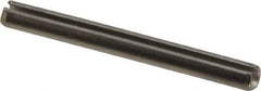 Made in USA - 1/8" Diam x 1-1/4" Long Slotted Spring Pin - Grade 420 Stainless Steel, Bright Finish - Apex Tool & Supply