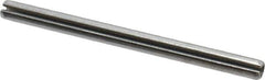 Made in USA - 1/8" Diam x 1-3/4" Long Slotted Spring Pin - Grade 420 Stainless Steel, Bright Finish - Apex Tool & Supply