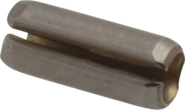 Value Collection - 5/32" Diam x 3/8" Long Slotted Spring Pin - Grade 420 Stainless Steel, Bright Finish - Apex Tool & Supply