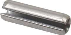 Made in USA - 5/32" Diam x 1/2" Long Slotted Spring Pin - Grade 420 Stainless Steel, Bright Finish - Apex Tool & Supply