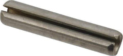 Made in USA - 5/32" Diam x 3/4" Long Slotted Spring Pin - Grade 420 Stainless Steel, Bright Finish - Apex Tool & Supply