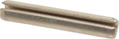 Made in USA - 5/32" Diam x 7/8" Long Slotted Spring Pin - Grade 420 Stainless Steel, Bright Finish - Apex Tool & Supply
