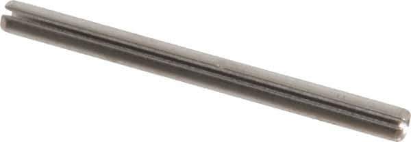 Made in USA - 5/32" Diam x 2" Long Slotted Spring Pin - Grade 420 Stainless Steel, Bright Finish - Apex Tool & Supply