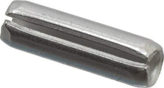 Made in USA - 3/16" Diam x 5/8" Long Slotted Spring Pin - Grade 420 Stainless Steel, Bright Finish - Apex Tool & Supply