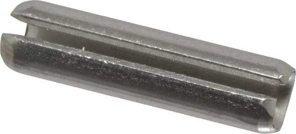 Made in USA - 3/16" Diam x 3/4" Long Slotted Spring Pin - Grade 420 Stainless Steel, Bright Finish - Apex Tool & Supply