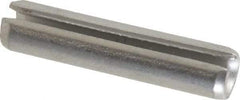 Made in USA - 3/16" Diam x 7/8" Long Slotted Spring Pin - Grade 420 Stainless Steel, Bright Finish - Apex Tool & Supply