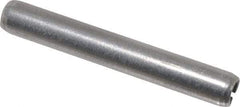 Made in USA - 3/16" Diam x 1-3/8" Long Slotted Spring Pin - Grade 420 Stainless Steel, Bright Finish - Apex Tool & Supply