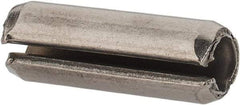Made in USA - 7/32" Diam x 5/8" Long Slotted Spring Pin - Grade 420 Stainless Steel, Bright Finish - Apex Tool & Supply