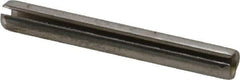 Made in USA - 1/4" Diam x 2" Long Slotted Spring Pin - Grade 420 Stainless Steel, Bright Finish - Apex Tool & Supply