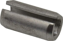 Value Collection - 3/8" Diam x 3/4" Long Slotted Spring Pin - Grade 420 Stainless Steel, Bright Finish - Apex Tool & Supply