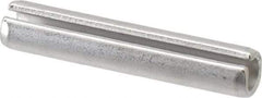 Made in USA - 3/8" Diam x 2" Long Slotted Spring Pin - Grade 420 Stainless Steel, Bright Finish - Apex Tool & Supply