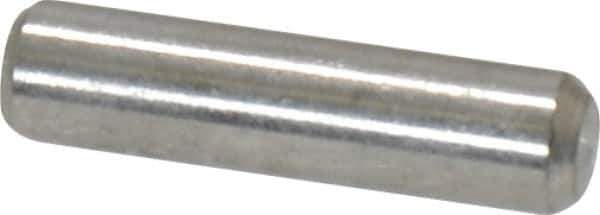 Value Collection - 1/8" Diam x 1/2" Pin Length 18-8 Stainless Steel Standard Dowel Pin - Bright Finish - Apex Tool & Supply
