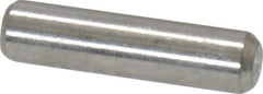 Value Collection - 1/8" Diam x 1/2" Pin Length 18-8 Stainless Steel Standard Dowel Pin - Bright Finish - Apex Tool & Supply