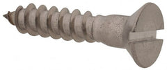 Value Collection - #10, 1" OAL, Slotted Drive, Flat Head Wood Screw - Apex Tool & Supply