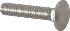 Value Collection - 1/4-20 UNC 1-1/4" Length Under Head, Standard Square Neck, Carriage Bolt - 18-8 Stainless Steel, Uncoated - Apex Tool & Supply