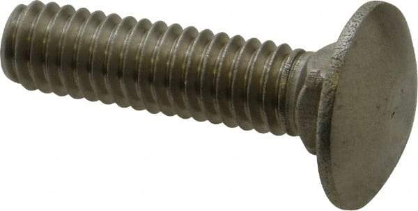 Value Collection - 5/16-18 UNC 1-1/4" Length Under Head, Standard Square Neck, Carriage Bolt - 18-8 Stainless Steel, Uncoated - Apex Tool & Supply