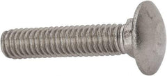 Value Collection - 5/16-18 UNC 1-1/2" Length Under Head, Standard Square Neck, Carriage Bolt - 18-8 Stainless Steel, Uncoated - Apex Tool & Supply