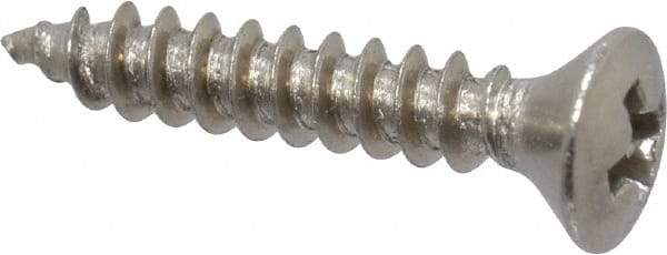 Value Collection - #4 Oval Head Phillips Sheet Metal Screw - Stainless Steel, 5/8" OAL, Grade 18-8 - Apex Tool & Supply