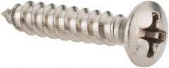 Value Collection - #6 Oval Head Phillips Sheet Metal Screw - Stainless Steel, 3/4" OAL, Grade 18-8 - Apex Tool & Supply