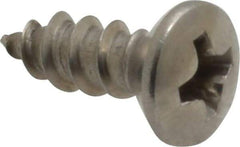 Value Collection - #8 Oval Head Phillips Sheet Metal Screw - Stainless Steel, 1/2" OAL, Grade 18-8 - Apex Tool & Supply