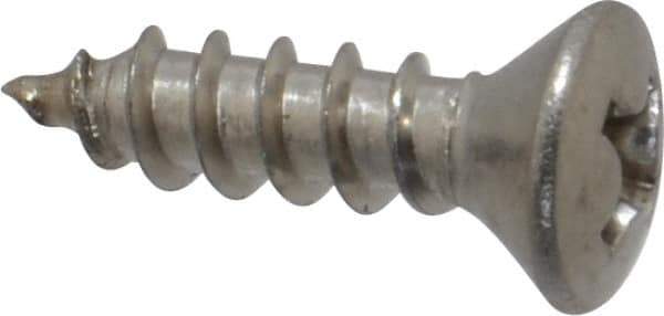 Value Collection - #8 Oval Head Phillips Sheet Metal Screw - Stainless Steel, 5/8" OAL, Grade 18-8 - Apex Tool & Supply