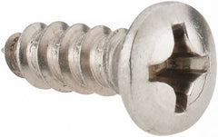Value Collection - #12 Oval Head Phillips Sheet Metal Screw - Stainless Steel, 3/4" OAL, Grade 18-8 - Apex Tool & Supply