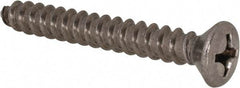 Value Collection - #14 Oval Head Phillips Sheet Metal Screw - Stainless Steel, 2" OAL, Grade 18-8 - Apex Tool & Supply