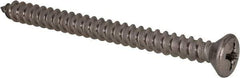Value Collection - #14 Oval Head Phillips Sheet Metal Screw - Stainless Steel, 3" OAL, Grade 18-8 - Apex Tool & Supply