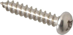 Value Collection - #6 Round Head Phillips Sheet Metal Screw - Stainless Steel, 3/4" Length Under Head, Grade 18-8 - Apex Tool & Supply