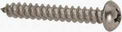 Value Collection - #6 Round Head Phillips Sheet Metal Screw - Stainless Steel, 1" Length Under Head, Grade 18-8 - Apex Tool & Supply