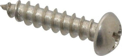 Value Collection - #8 Round Head Phillips Sheet Metal Screw - Stainless Steel, 3/4" Length Under Head, Grade 18-8 - Apex Tool & Supply
