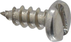 Value Collection - #6 Pan Head Slotted Sheet Metal Screw - Stainless Steel, 3/8" Length Under Head, Grade 18-8 - Apex Tool & Supply