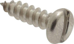 Value Collection - #6 Pan Head Slotted Sheet Metal Screw - Stainless Steel, 1/2" Length Under Head, Grade 18-8 - Apex Tool & Supply