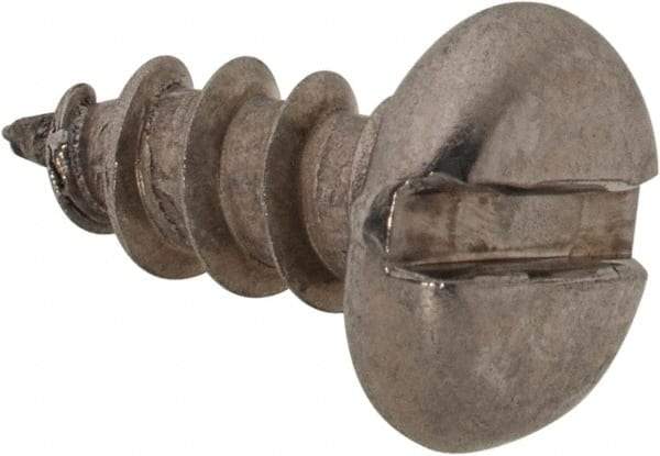 Value Collection - #8 Pan Head Slotted Sheet Metal Screw - Stainless Steel, 3/8" Length Under Head, Grade 18-8 - Apex Tool & Supply