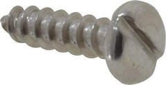 Value Collection - #8 Pan Head Slotted Sheet Metal Screw - Stainless Steel, 5/8" Length Under Head, Grade 18-8 - Apex Tool & Supply