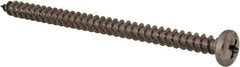 Value Collection - #10 Pan Head Phillips Sheet Metal Screw - Stainless Steel, 3" Length Under Head, Grade 18-8 - Apex Tool & Supply