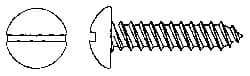 Value Collection - #6 Round Head Slotted Sheet Metal Screw - Stainless Steel, 1" Length Under Head, Grade 18-8 - Apex Tool & Supply