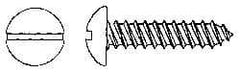 Value Collection - #6 Round Head Slotted Sheet Metal Screw - Stainless Steel, 1" Length Under Head, Grade 18-8 - Apex Tool & Supply