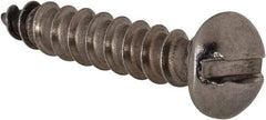 Value Collection - #8 Round Head Slotted Sheet Metal Screw - Stainless Steel, 3/4" Length Under Head, Grade 18-8 - Apex Tool & Supply