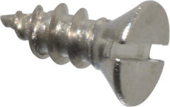 Value Collection - #2 Flat Head Slotted Sheet Metal Screw - Stainless Steel, 1/4" OAL, Grade 18-8 - Apex Tool & Supply