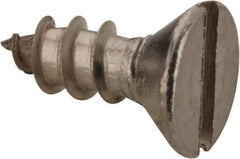 Value Collection - #6 Flat Head Slotted Sheet Metal Screw - Stainless Steel, 3/8" OAL, Grade 18-8 - Apex Tool & Supply
