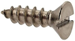 Value Collection - #6 Flat Head Slotted Sheet Metal Screw - Stainless Steel, 1/2" OAL, Grade 18-8 - Apex Tool & Supply