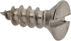 Value Collection - #8 Flat Head Slotted Sheet Metal Screw - Stainless Steel, 1/2" OAL, Grade 18-8 - Apex Tool & Supply
